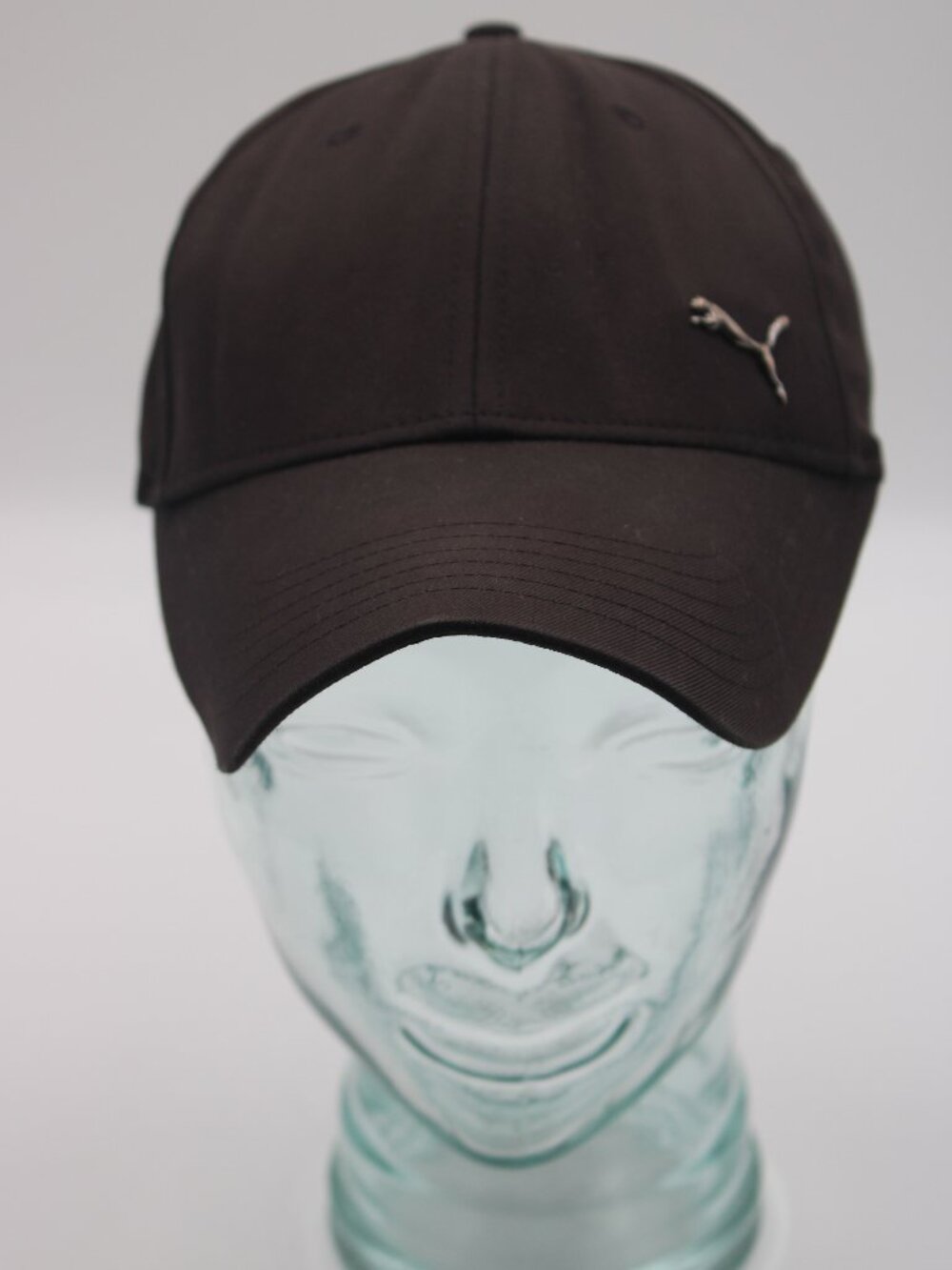 Puma Strapback Black Hat Cap Adjustable One Size Logo Baseball Casual Outdoor